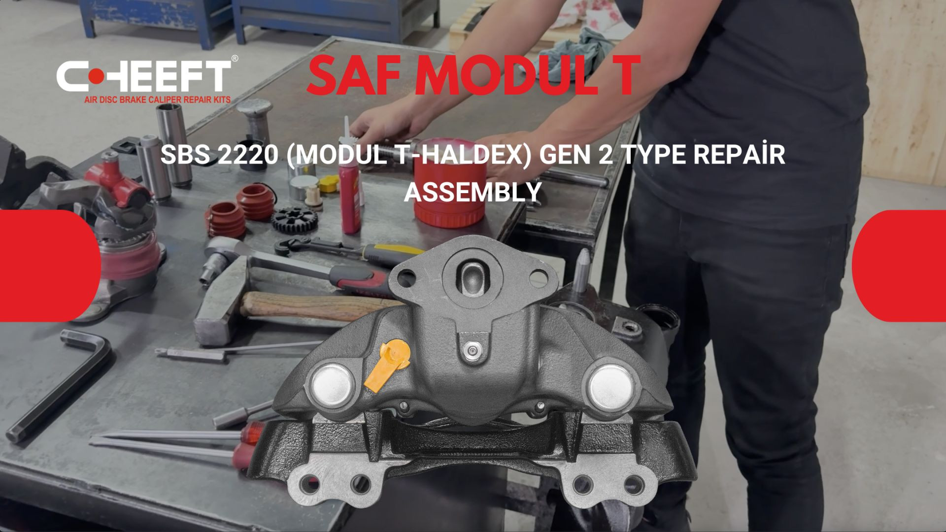 Saf Modul T SBS 2220 (Modul T-Haldex) GEN 2 TYPE Repair Assembly